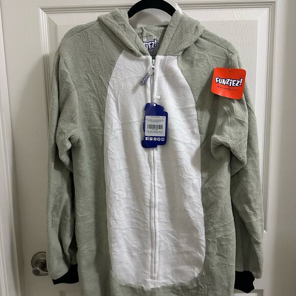 Funziez! Silver Lilly Animal Pajamas Adult One Piece Cosplay Koala Costume Small - Picture 2 of 15